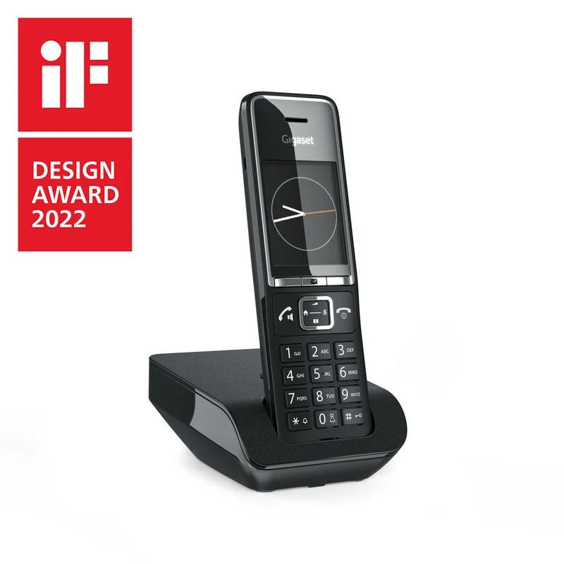 Gigaset COMFORT 550 Telefono Cordless DECT Nero Display 2.2" Vivavoce Rubrica 200