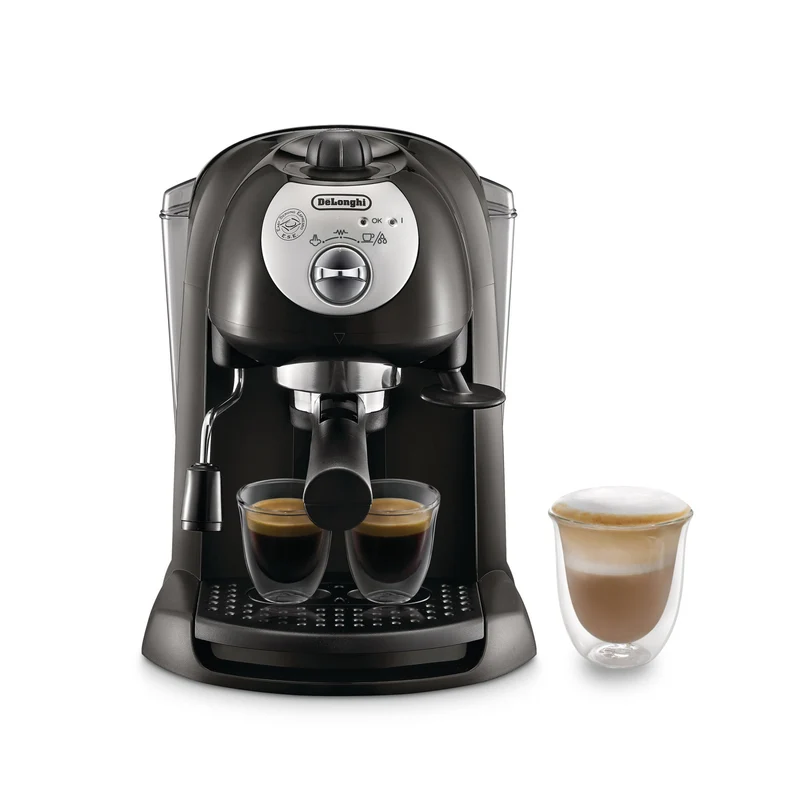 De'Longhi EC 201.CD.B Macchina per Espresso Manuale Nera 1L 15 bar 2 Erogatori