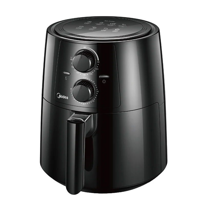 Midea Friggitrice ad Aria MF-TN35A2 3,5L 1400W Nero Timer 60min Temp 200°C