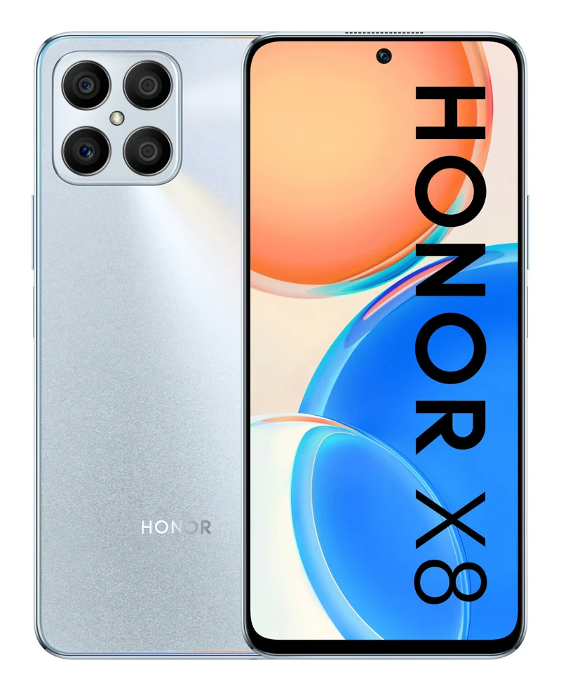Honor X8 Smartphone 6.7" 6GB RAM 128GB Dual SIM Argento Android 11 4G