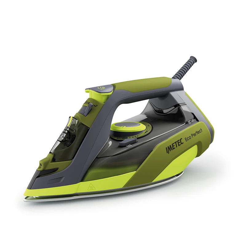 Imetec Eco Perfect Ferro da Stiro a Vapore Verde e Grigio Pro Ceramic 2400W 160g/min