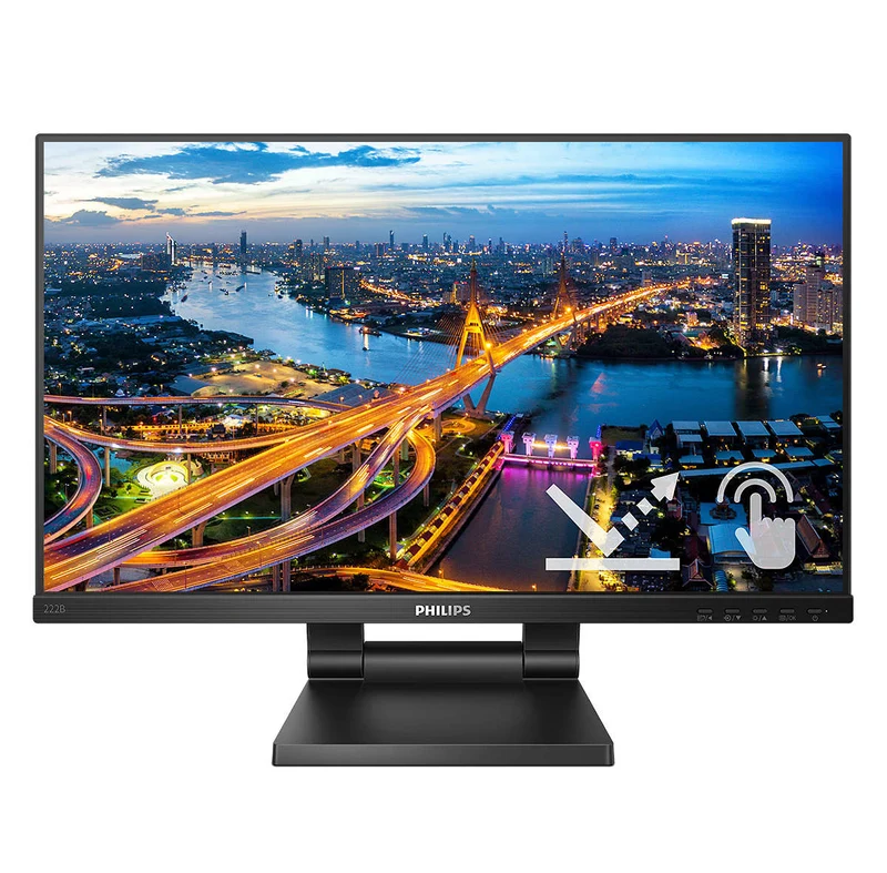 Philips B Line 222B1TC00 Monitor PC 21.5" Full HD IPS LED Touchscreen 75Hz Nero