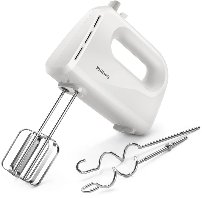Philips 3000 Series HR3705/00 Sbattitore Manuale Bianco 5 Velocità 300W con Fruste