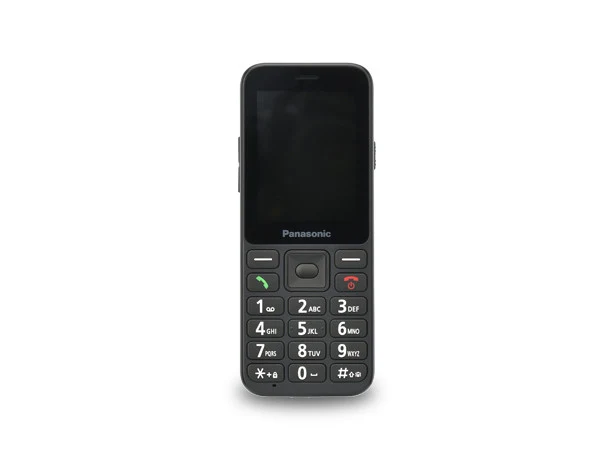Panasonic KX-TU250 Telefono per Anziani 4G Nero con Batteria Lunga Durata