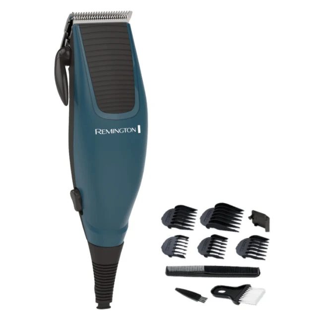 Remington HC5020 Tagliacapelli Turchese con 5 Pettini e Lame in Acciaio Inox 3-18 mm