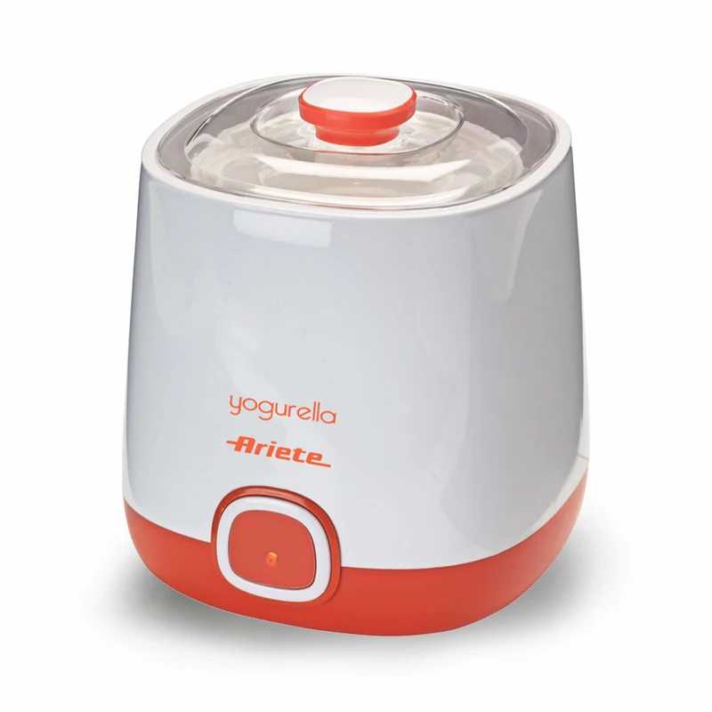 Ariete Yogurella 621 Yogurtiera 20W con 2 Contenitori Bianco e Arancione