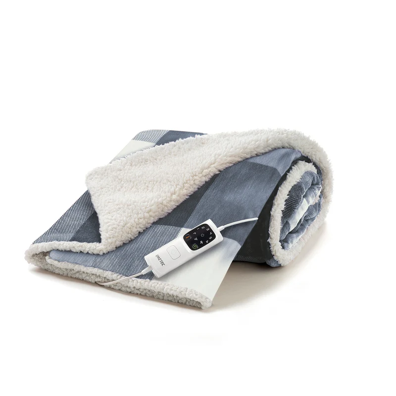 Imetec CaldoPlaid 26031 Coperta Elettrica Riscaldabile Grigia 160x120cm 6 Livelli