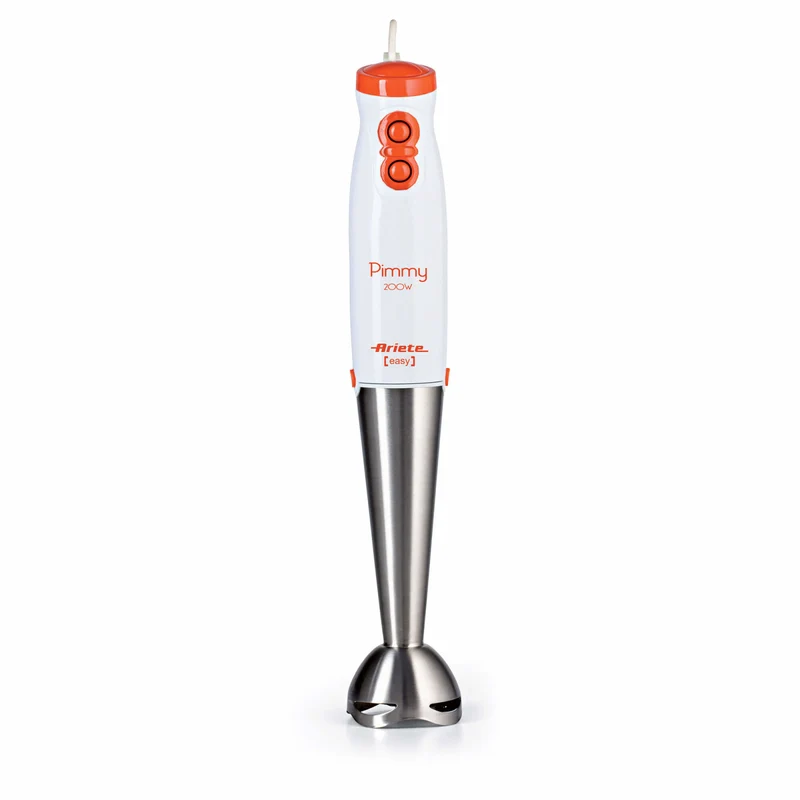 Ariete Pimmy 200 Frullatore a immersione 200W 2 velocità Acciaio inox Bianco Arancio