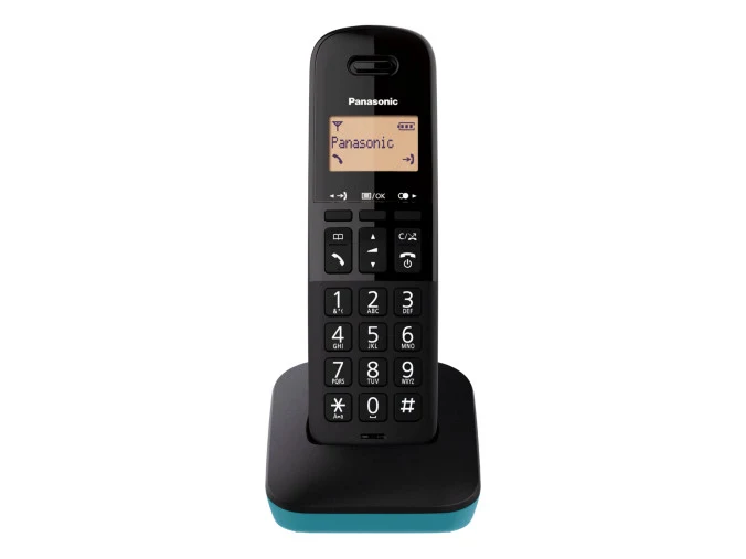 Panasonic KX-TGB610JT Telefono Cordless DECT Nero e Blu con Identificatore Chiamata