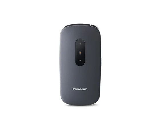Panasonic KX-TU446EXG Telefono Cellulare per Anziani a Conchiglia Grigio 2G Bluetooth