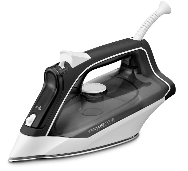 Rowenta Effective DX1530 Ferro da Stiro a Vapore Nero 2200W Piastra Acciaio 100g/min