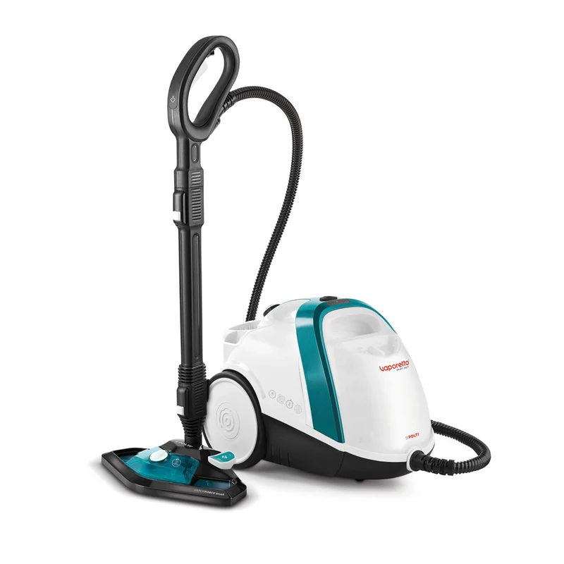 Polti Vaporetto Smart 100_T Pulitore a Vapore Cilindrico 1500W 4 bar Blu e Bianco