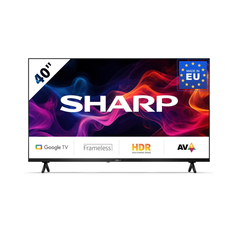Sharp Smart TV 40 pollici Full HD Nero - Televisore LED con Netflix e YouTube