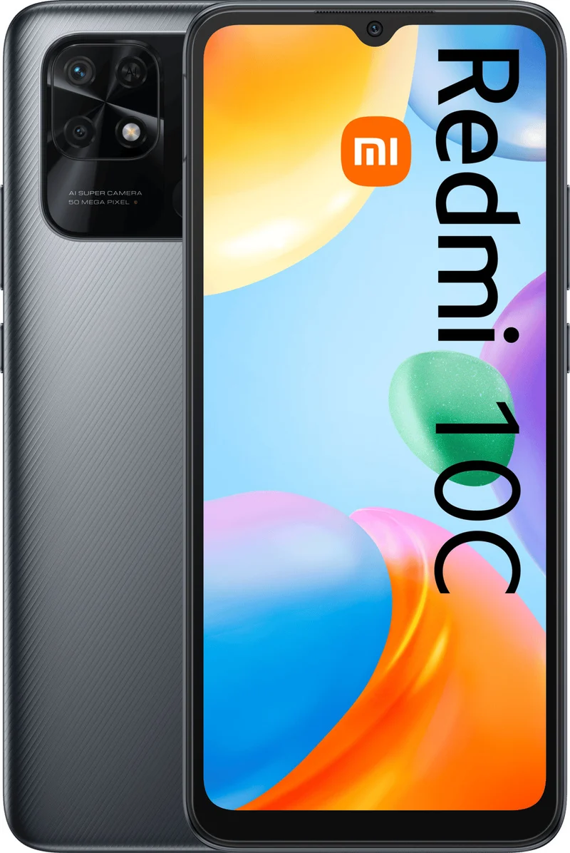 Xiaomi Redmi 10C Smartphone 6.71" 3GB RAM 64GB 50MP Fotocamera Grigio