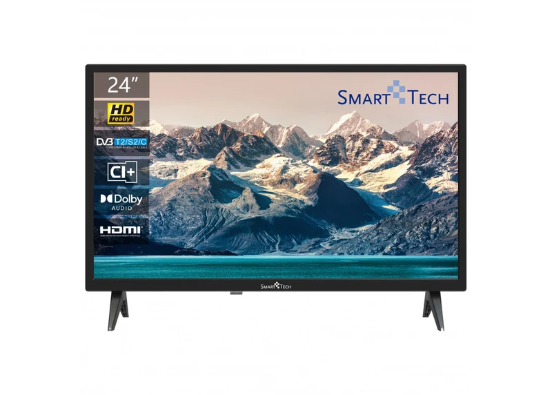 Smart-Tech TV LED 24 pollici HD 1366x768 DVB-T2 3 HDMI 2 USB 24HN10T2