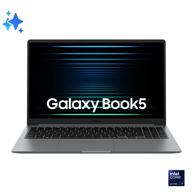 Samsung Galaxy Book5 Intel Ultra 7 255U 32GB RAM 1TB SSD 15.6" Grigio