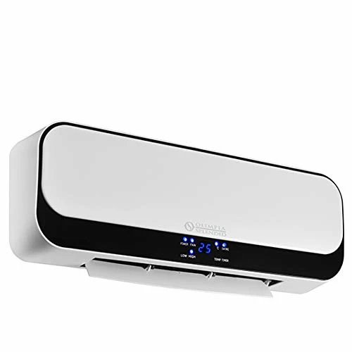 Olimpia Splendid Riscaldatore Elettrico Ventilatore 2000W Nero e Bianco da Parete