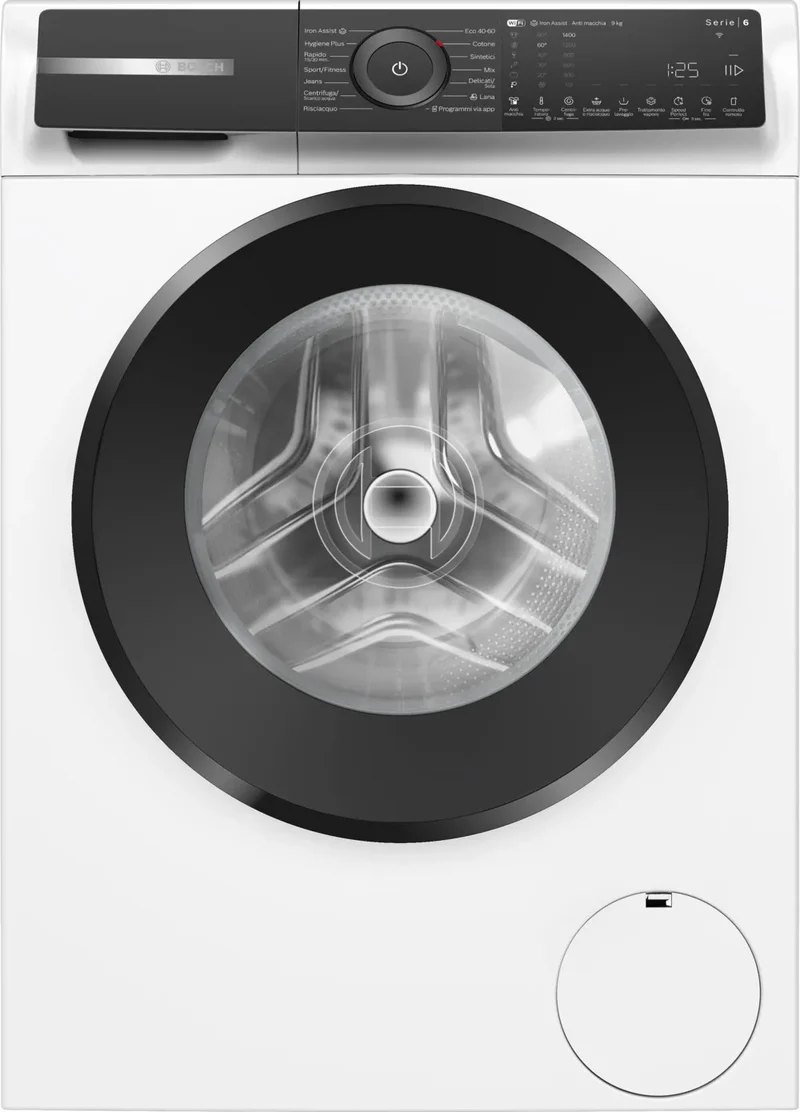 Bosch Serie 6 Lavatrice 9kg Caricamento Frontale 1400 Giri/min Wi-Fi Bianco