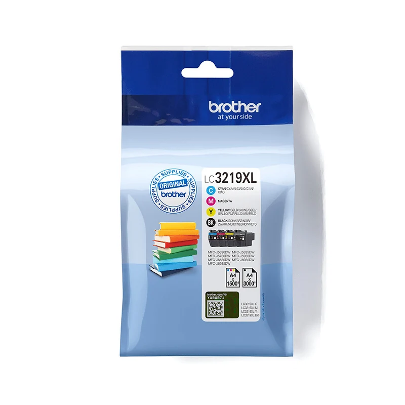 Brother LC3219XLVAL Cartucce Originali 4pz Nero e Colori Alta Resa per MFC-J