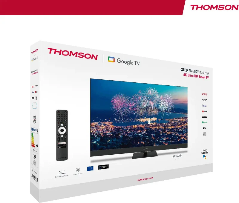 Thomson Tv 50" 4K Ultra HD Google Tv DVB-T2/S2 50UG4S15