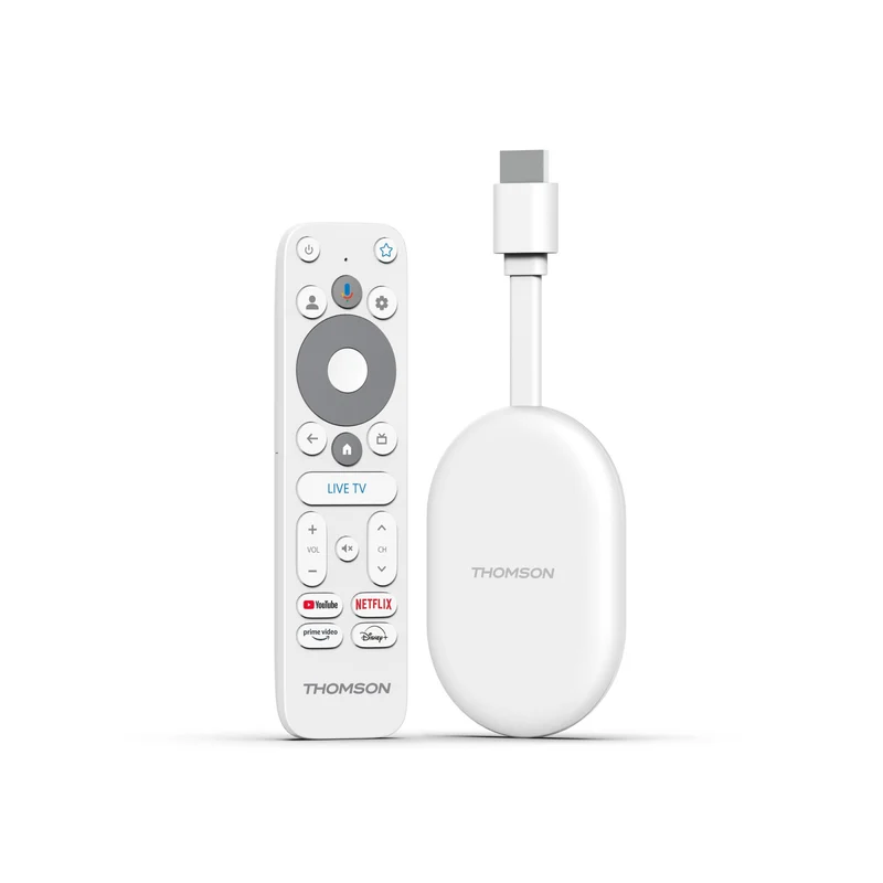 Thomson Go Cast 150 Bianco Google TV 4K Ultra HD Dongle Streaming