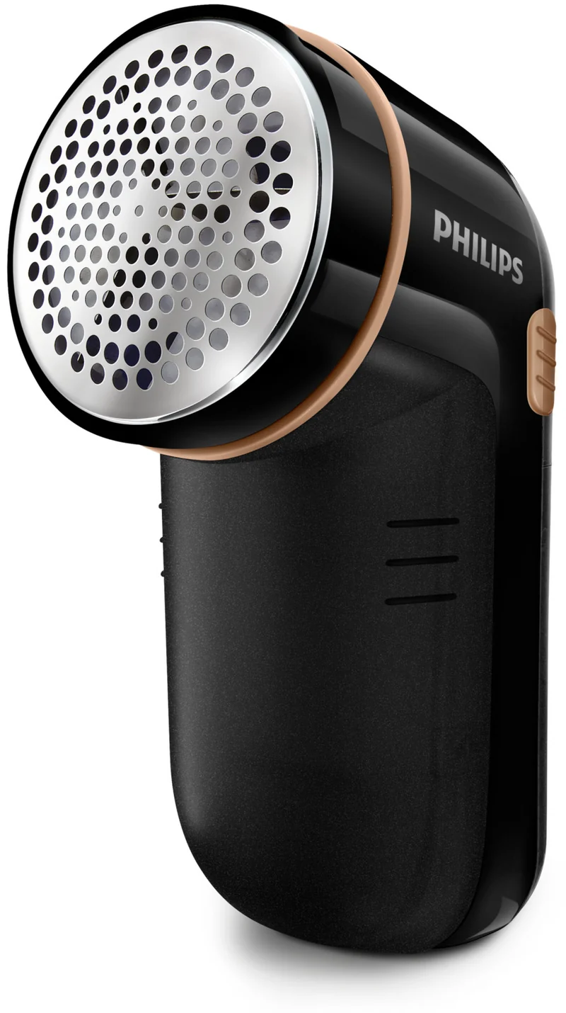 Philips GC026/80 Leva Pelucchi Nero a Batteria con Contenitore Rimovibile