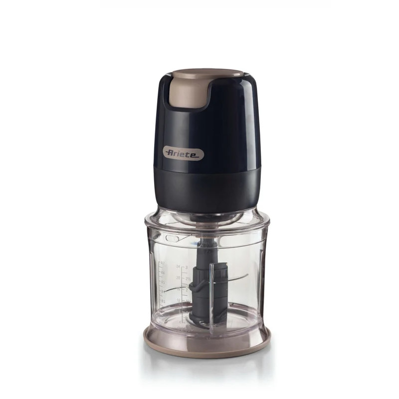 Ariete Tritatutto Elettrico 437, 700ml, 400W, 4 Lame Acciaio Inox, Grigio Scuro