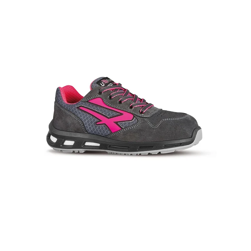 U-Power Verok RL20216 Scarpe Antinfortunistiche S1P SRC ESD Grigio/Rosa
