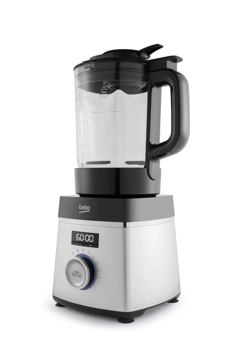 Beko SMM888BX Frullatore da Tavolo Soup Maker 1000W con Brocca in Vetro 1750 mL