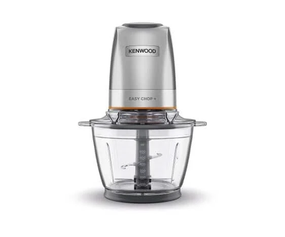 Kenwood Tritaverdure Elettrico CHP62.400SI Argento 0,6 L con Ciotola in Vetro