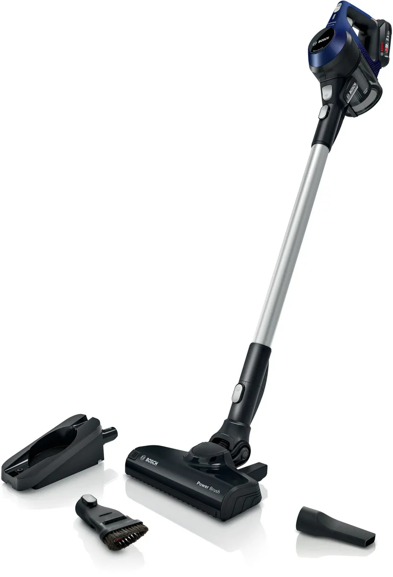Bosch Serie 6 BCS611P4A Scopa Elettrica Ricaricabile 18V Blu Senza Sacchetto