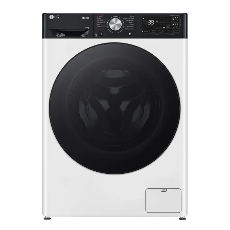 LG F4R7511TSWB Lavatrice 11kg 1400 giri Classe A Bianca AI DD TurboWash Autodose