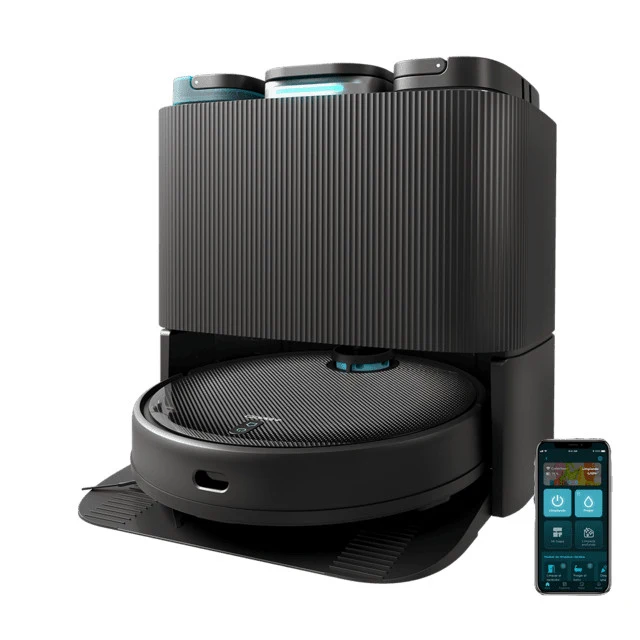 Cecotec Conga 11090 Robot Aspirapolvere e Lavapavimenti Nero 2L Wi-Fi 20dB