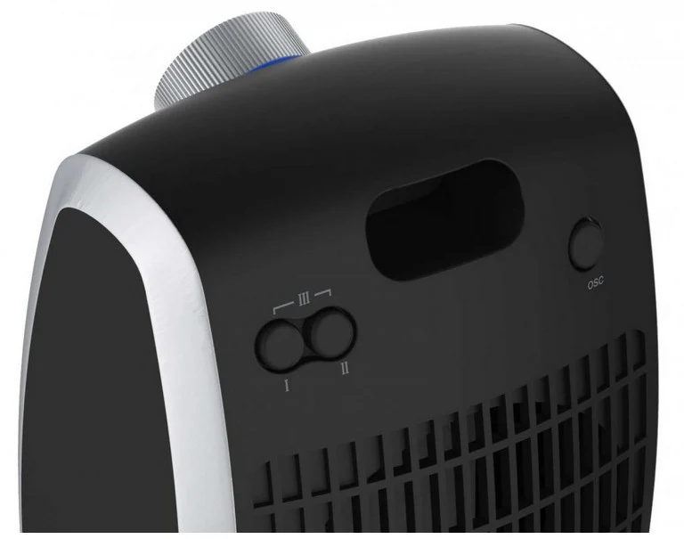 Ardes 4P09 Stufetta elettrica ceramica 1800W con ventilatore nero e argento per interni