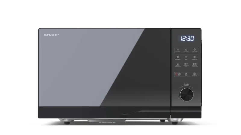 Sharp YC-GC52BE-B Microonde Combinato 25L 900W con Grill e Convezione Nero