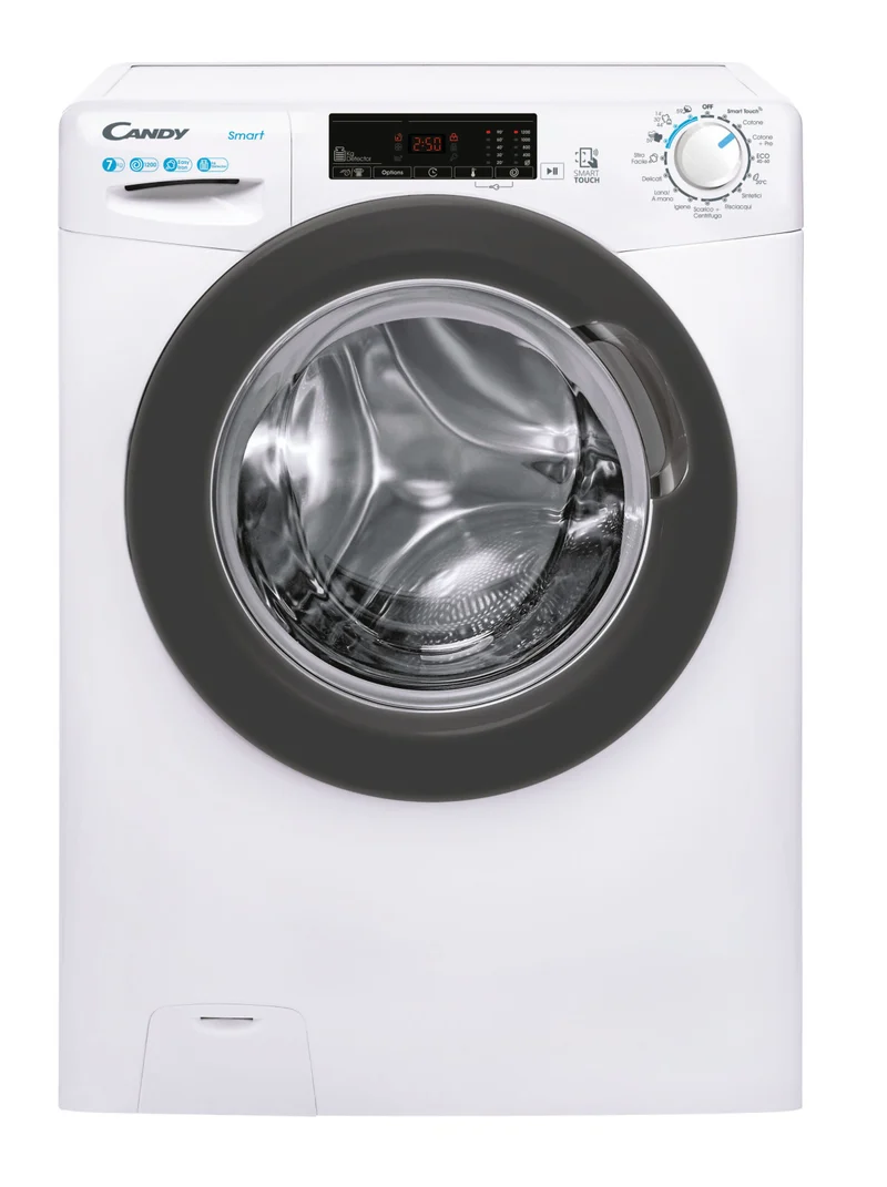 Lavatrice Candy Smart CSS4127TRE/1-11 Carica Frontale 7 kg 1200 Giri Bianco