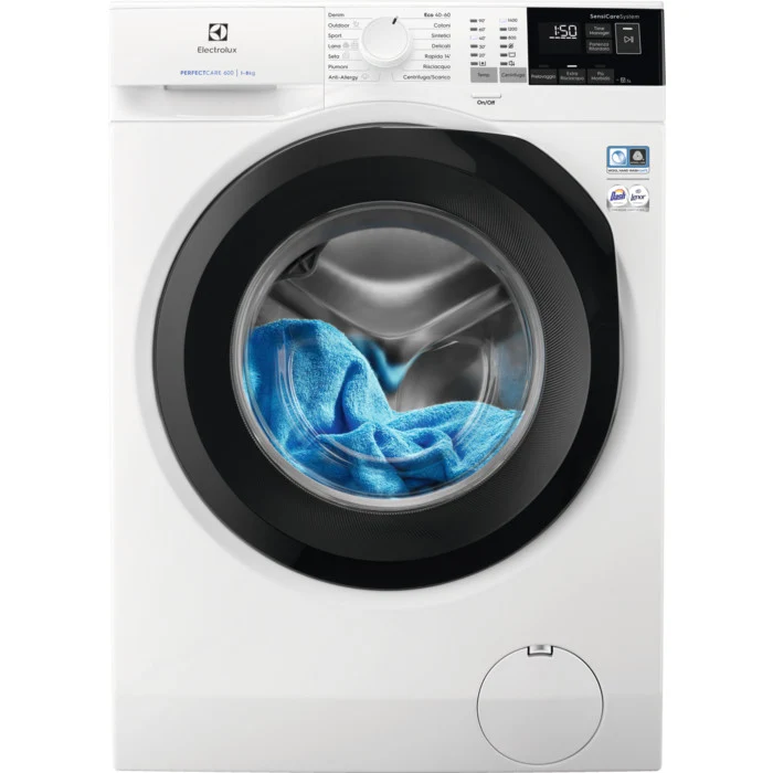 Lavatrice Electrolux EW6F484S Slim 8kg 1351 giri/min Classe A Carica Frontale Bianco