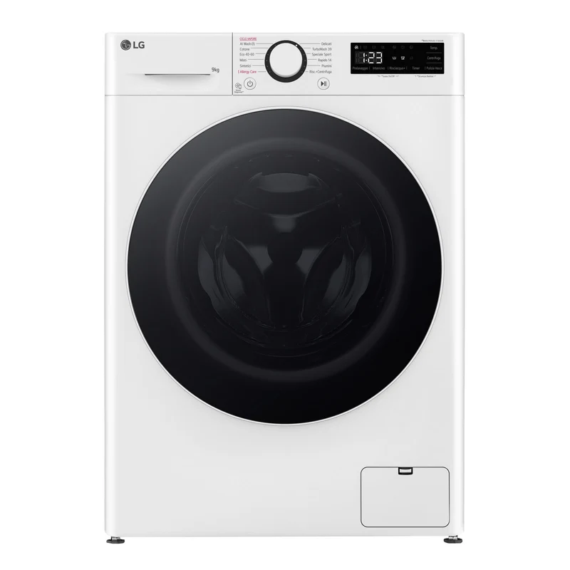 LG Lavatrice F4R5009TSWW 9kg 1400 giri/min Classe A AI DD TurboWash Bianco