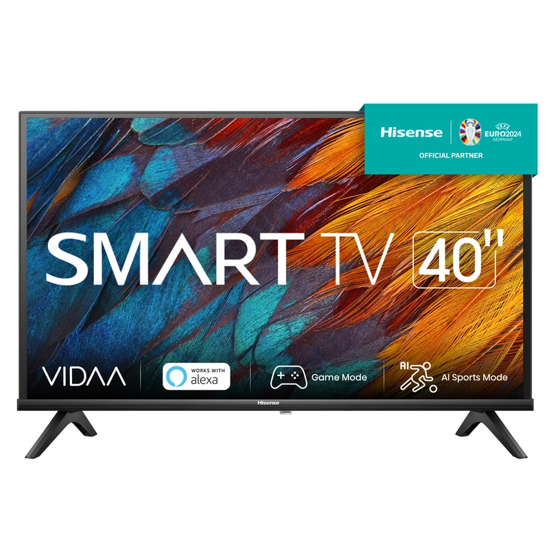 Hisense Smart TV 40 pollici Full HD LED Wi-Fi Nero VIDAA U6 2 HDMI 2 USB