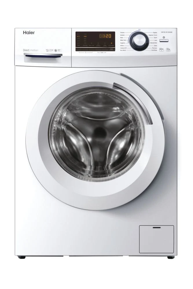 Haier Lavatrice HW100-B12636NE 10kg Caricamento Frontale 1200 Giri Classe A Bianco