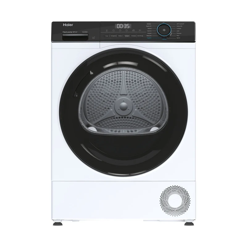 Haier Asciugatrice HD100-A2939E-IT 10kg Classe A++ Pompa di Calore 15 Programmi