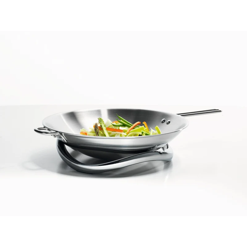 Electrolux Wok in acciaio inox per induzione senza coperchio 54x34 cm