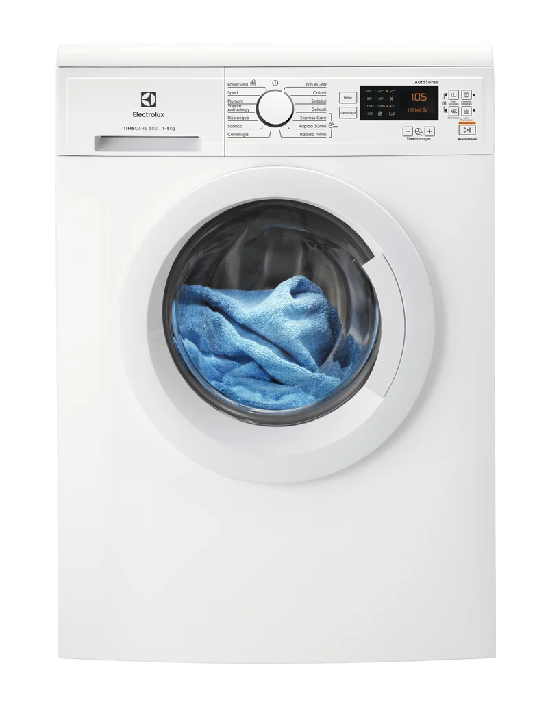 Electrolux EW2F5820WN Lavatrice 8 kg Caricamento Frontale 1200 Giri/min Bianco