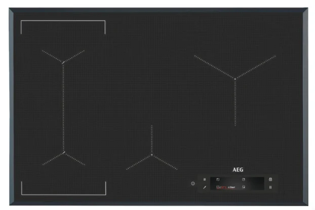 AEG Piano cottura a induzione 80 cm 4 fornelli nero da incasso IAE84883FB