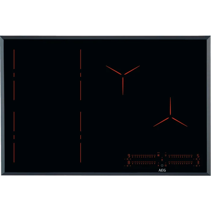 AEG Piano cottura a induzione 80 cm 4 fornelli da incasso nero touch control