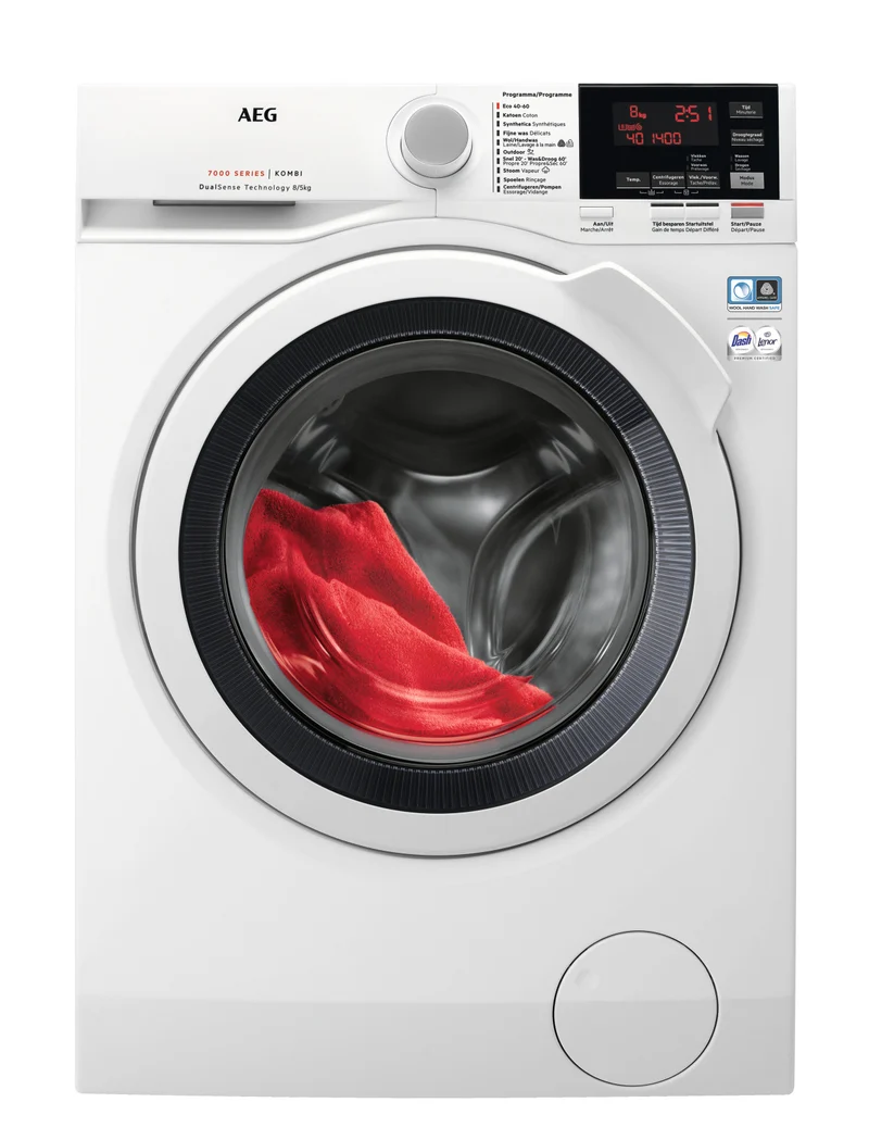 AEG L7WBG856 Lavasciuga 8/5 kg Caricamento Frontale Libera Installazione Bianco