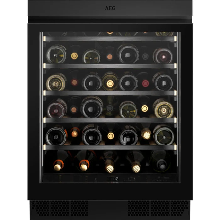AEG Cantina vino da incasso 40 bottiglie nero con luce interna e controllo touch