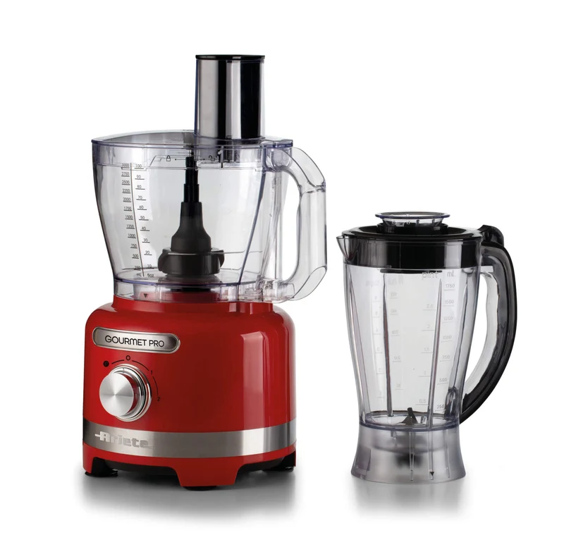 Ariete Gourmet Pro Moderna 1782 Robot da cucina rosso con tritatutto 3L e frullatore 2L