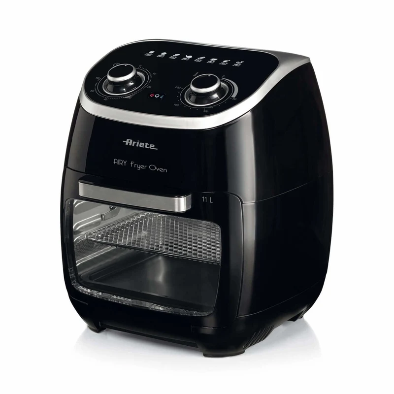 Ariete 4619 Friggitrice ad Aria Forno Elettrico 11L 2000W 8 Programmi Nero