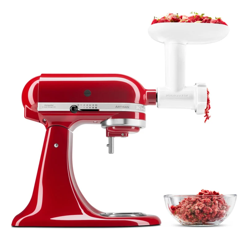KitchenAid Tritatutto 5KSMFGA Bianco con Grattugia Lavabile in Lavastoviglie